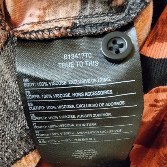 Volcom Poppy Print Short Dress Junior Size XS - Picture 7 of 7